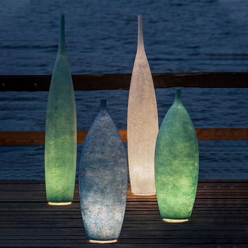 Byers Creative Bottle Resin Floor Lamp, Multi Colors, Hotel - Lamp Copper