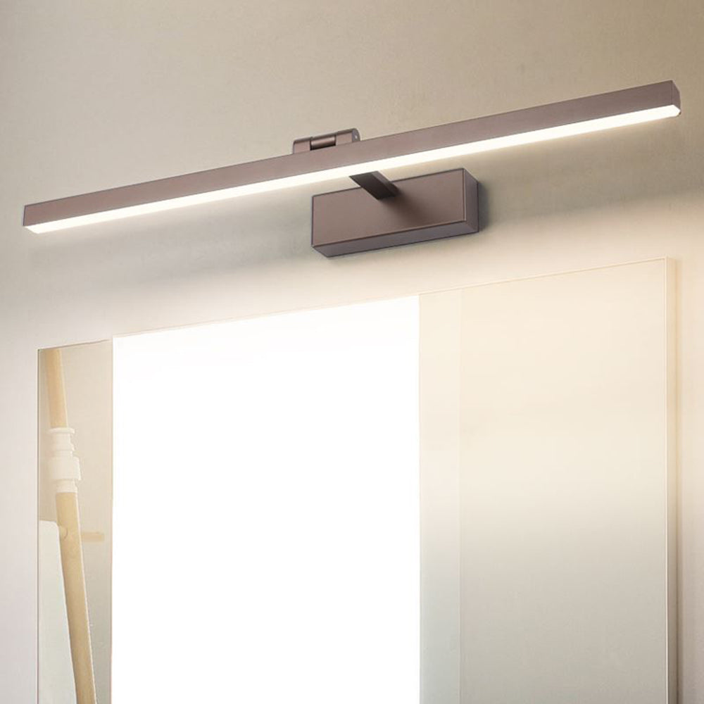 Arisha LED Rotatable Mirror Front Vanity Wall Lamp, Metal, Bathroom - Lamp Copper