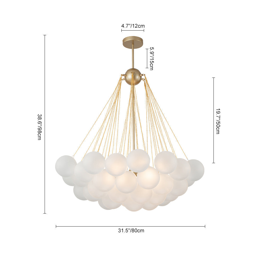 Ljomuli Individual Creativity Glass Chandelier - Lamp Copper