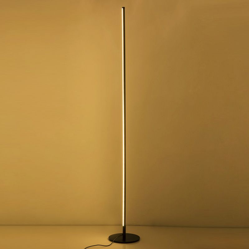 Mira Modern Minimalist Linear Floor Lamp - Lamp Copper