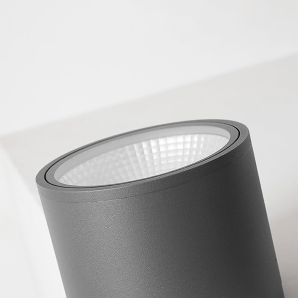Ray Modern Black Cylindrical Flush Mount Ceiling Light Spotlight - Lamp Copper