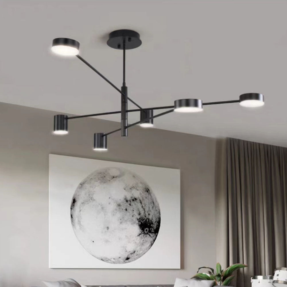 Arisha Pendant Light Branch Industrial Black/Gold, Bedroom - Lamp Copper