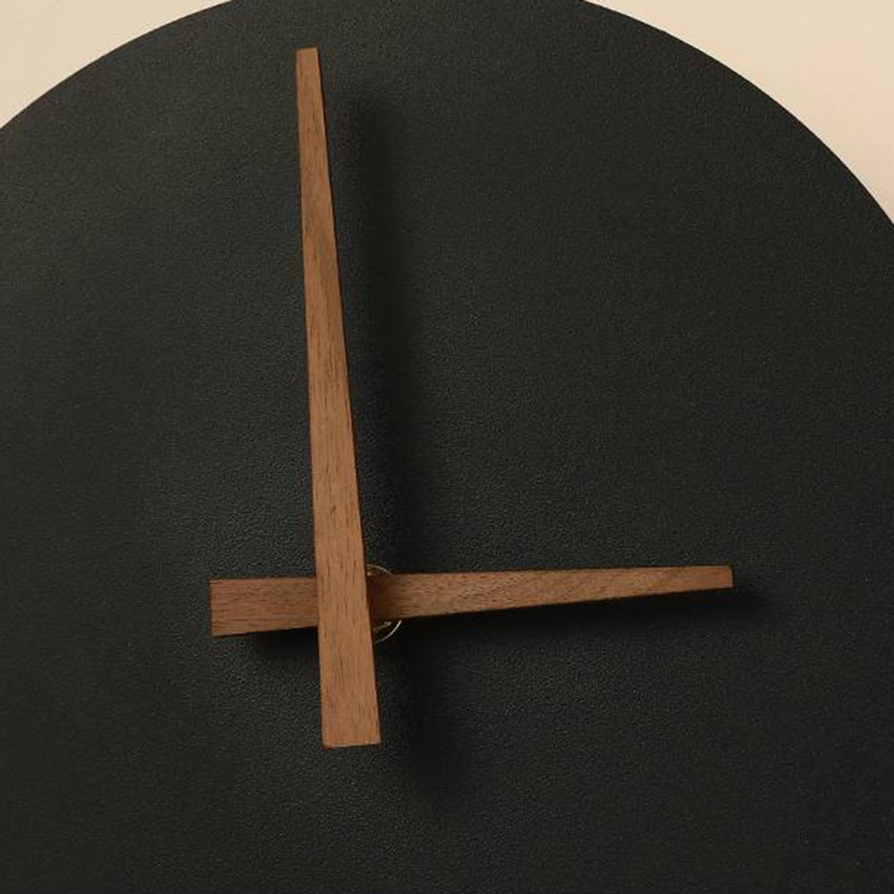 Arisha Nordic Clock Wall Lamp, Gold & Black - Lamp Copper