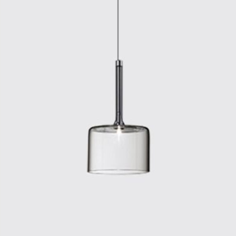 Valentina Minimalist Modern Glass LED Pendant Light, 3 Style - Lamp Copper