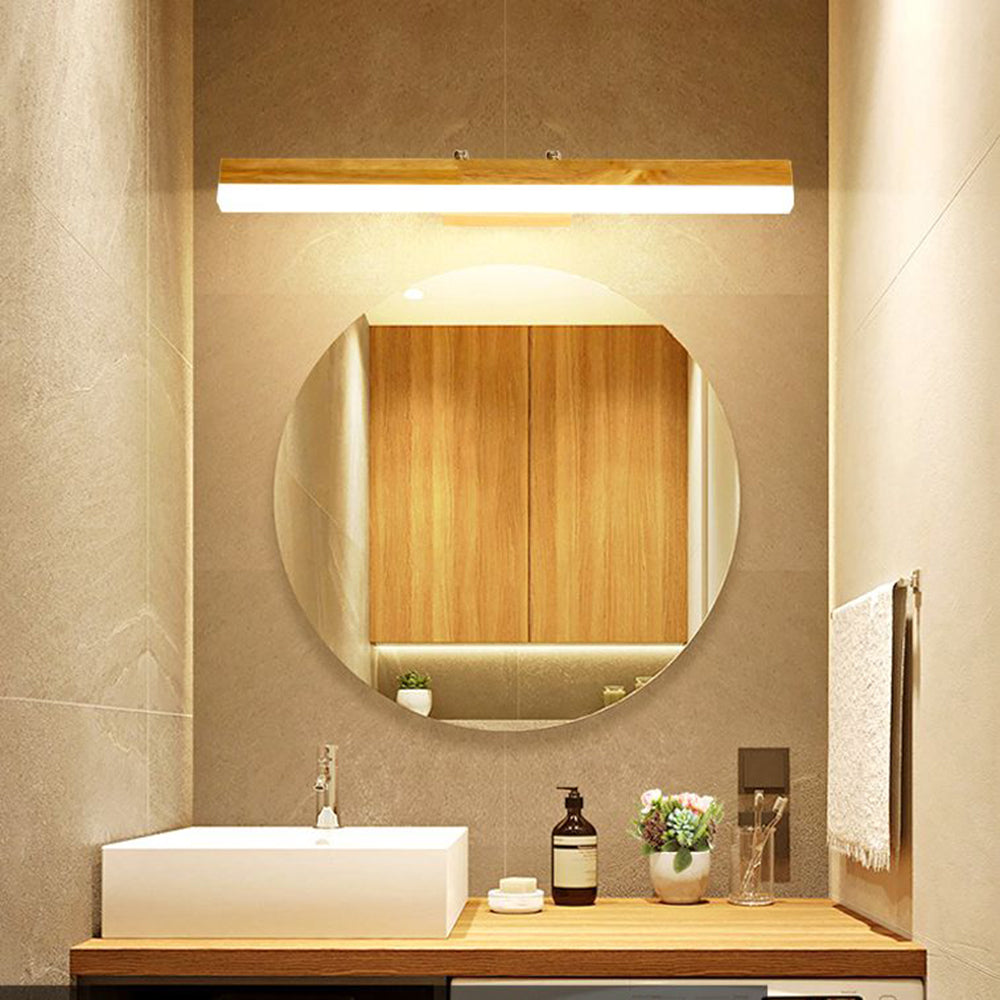 Muto Classic Wood Stretchable Mirror Vanity Bathroom Wall Lamp - Lamp Copper