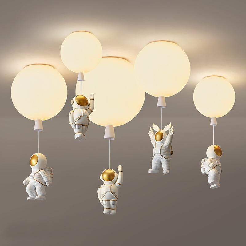 Aria Astronaut Balloon Flush Mount Ceiling Light, L 20/25/30/35cm - Lamp Copper