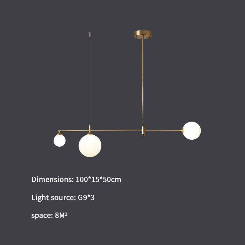 Valentina Modern Golden Bubble Copper Pendant Light - Lamp Copper