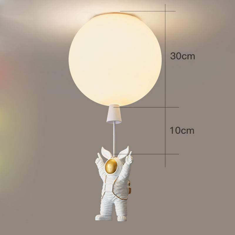 Aria Astronaut Balloon Flush Mount Ceiling Light, L 20/25/30/35cm - Lamp Copper