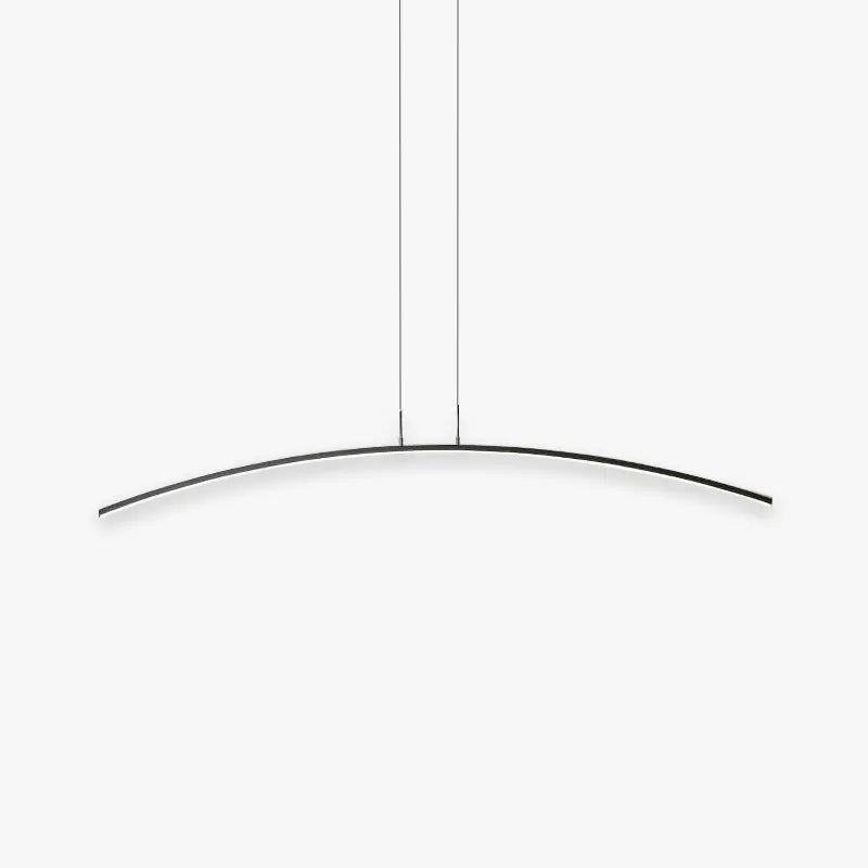 Floa Minimalist Linear Metal Remote Control Pendant Light - Lamp Copper