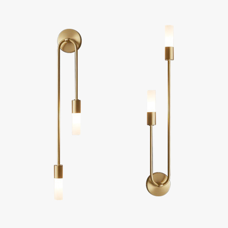 Rime Modern Wall Sconce for Bedeside Gold 2 PCS - Lamp Copper