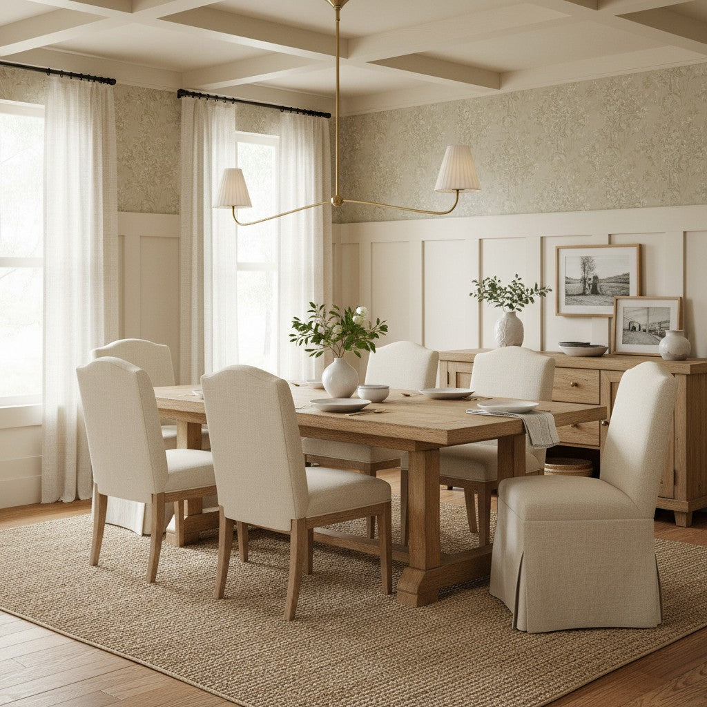 Fibura Pleated Shade Chandelier for Traditional Dining Room