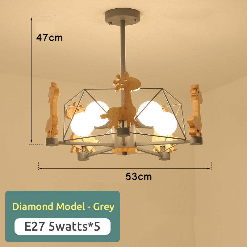Arisha Giraffes LED Flush Mount Ceiling Light - Lamp Copper