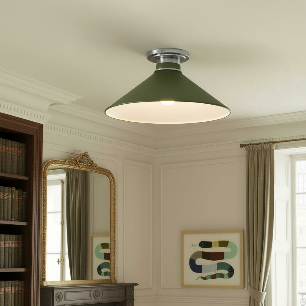 Grange Ceiling Light Metal&Glass