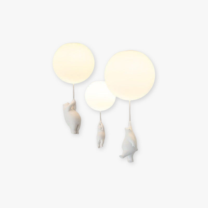 Bear Balloon Ceiling /Pendant Light - Lamp Copper