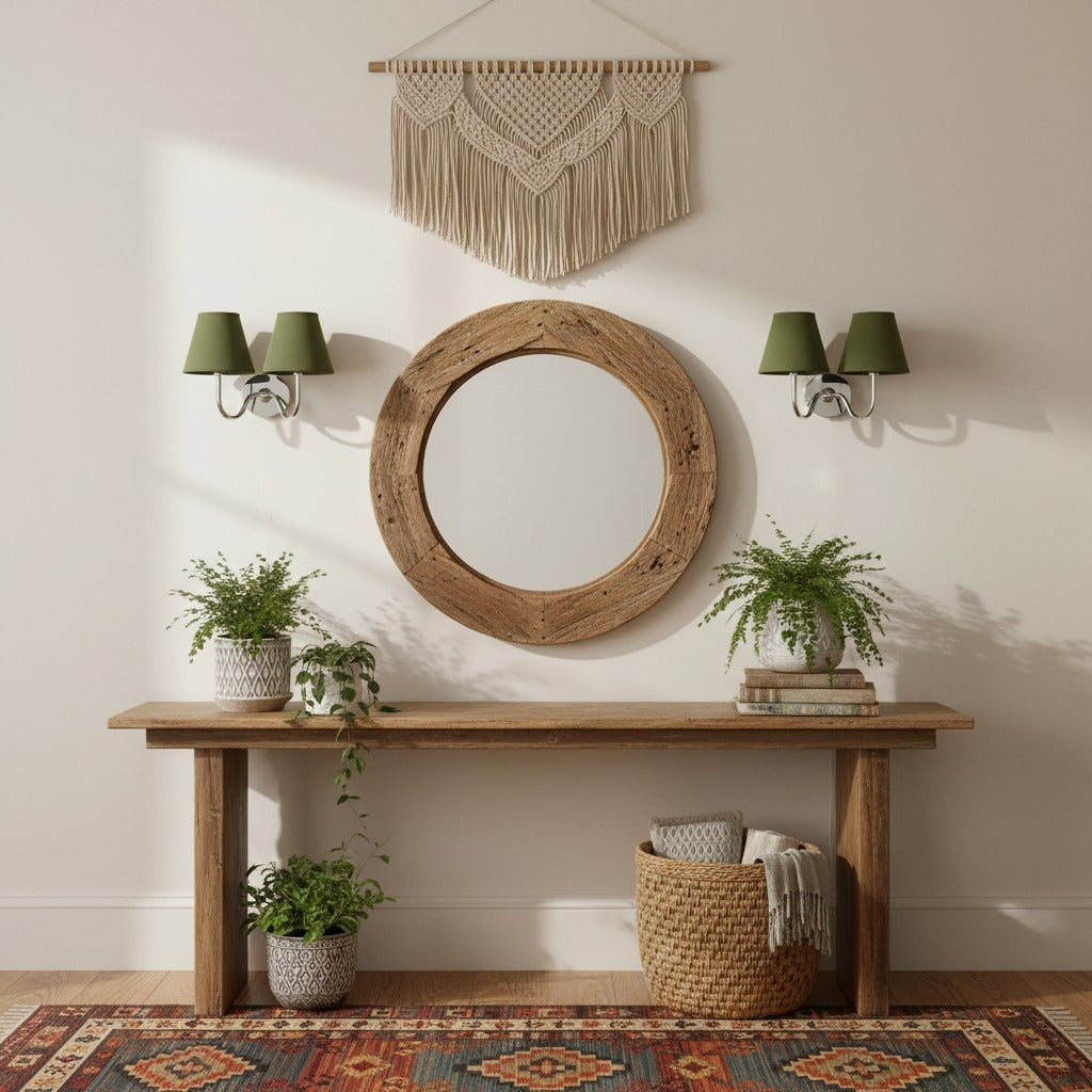 Grace Brass Linen Wall Lamp