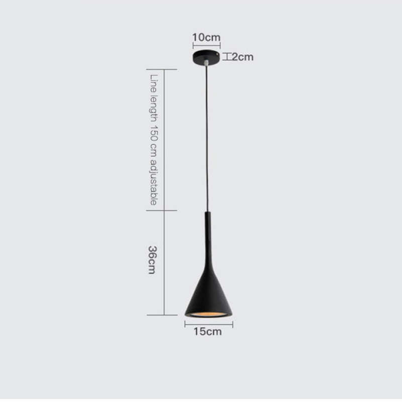 Valentina Modern Pendant Light, Triangle - Lamp Copper