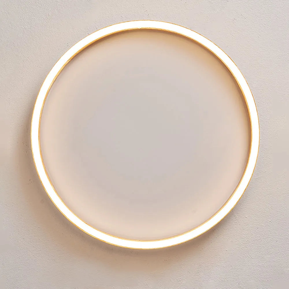 Tomo Flush Mount Ceiling Light Wood - Lamp Copper