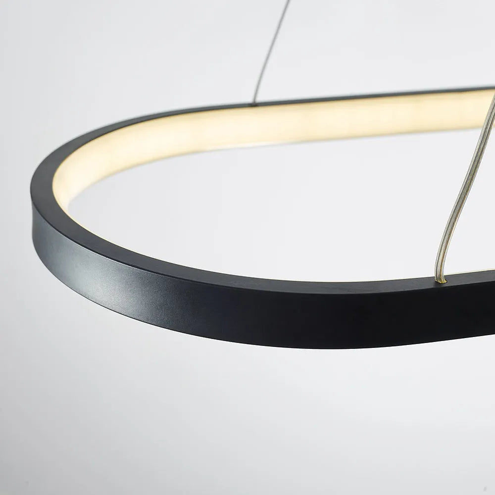 Junel Minimalist Oval Interior Hanging Pendant Light - Lamp Copper