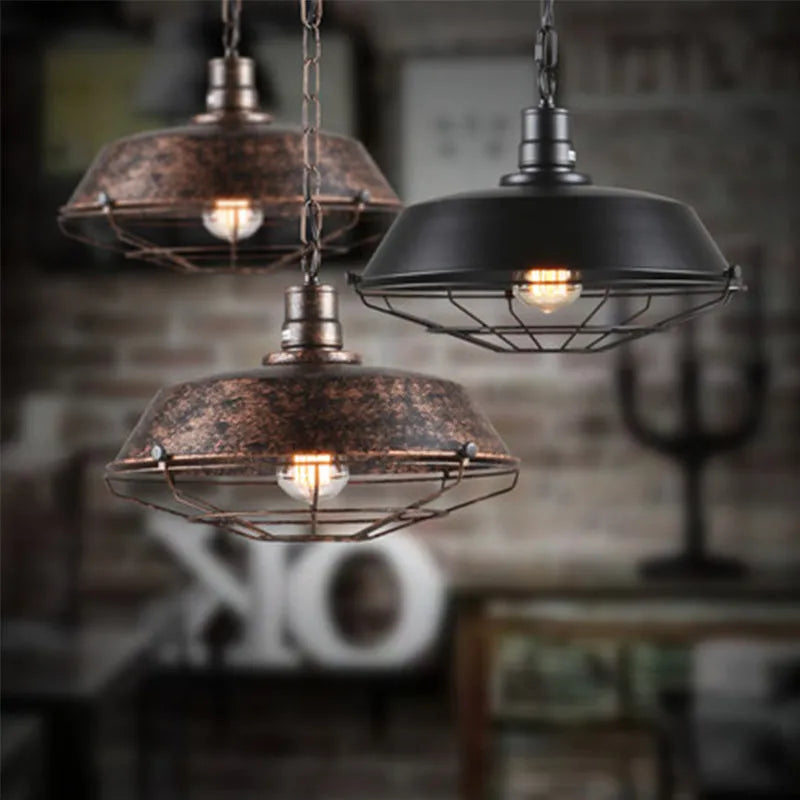 Epoch Rustic Black Industrial Pendant Light Shade, Outdoor/Indoor - Lamp Copper