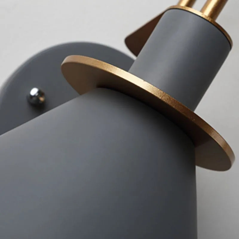 Valentina Vintage Horn Shape Metal Wall Lamp, Living room/Bedroom/Bathroom - Lamp Copper