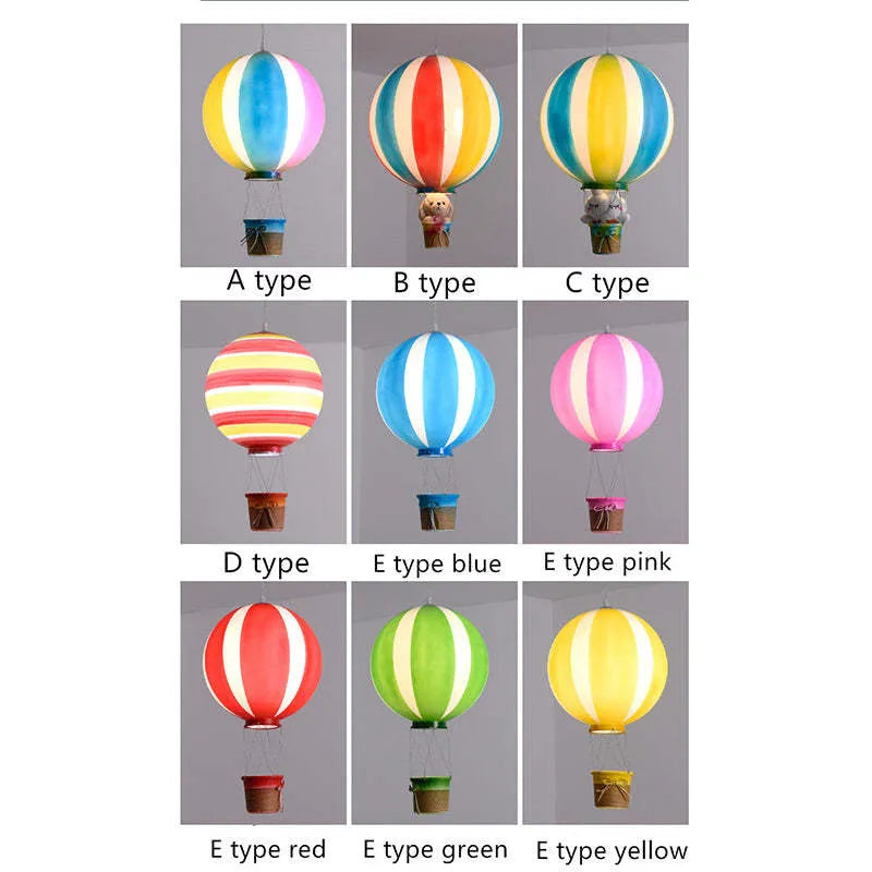 Aria Creative Colorful Balloon Acrylic Pendant Light, Bedroom - Lamp Copper