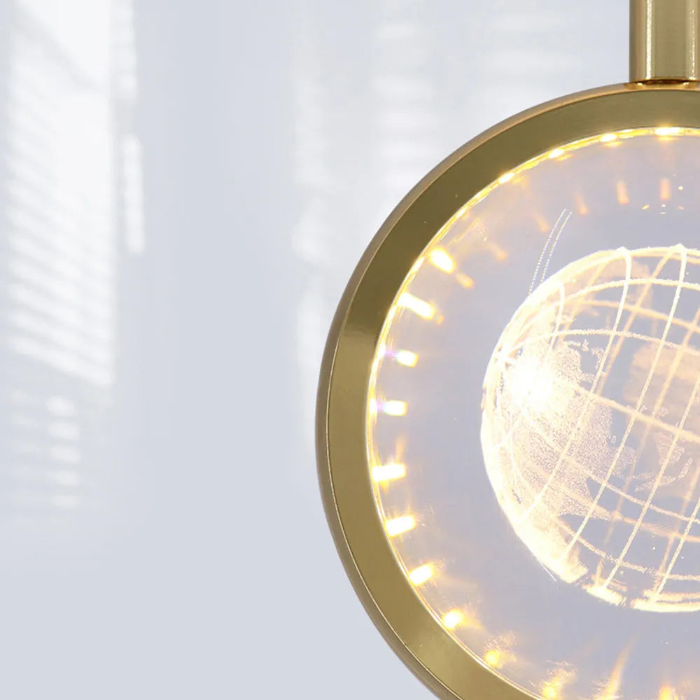 Kristy Morden Spherical Metal Pendant Light, Gold - Lamp Copper