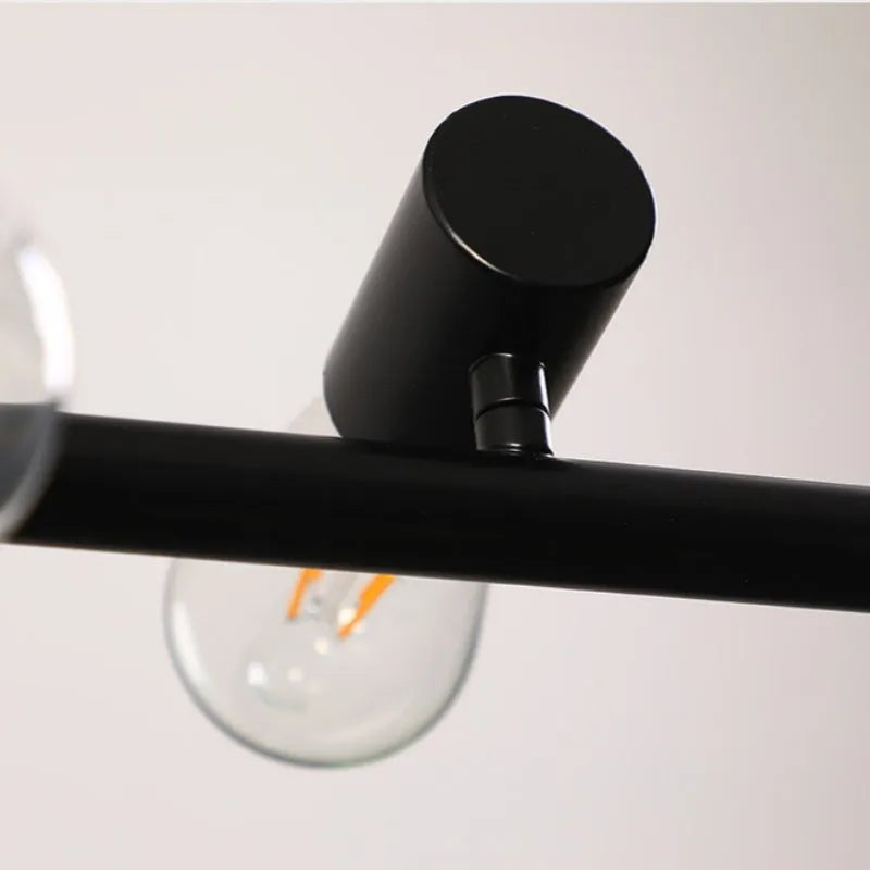 Epoch Vintage LED Chandelier Black Metal Dining/Living Room/Bar - Lamp Copper