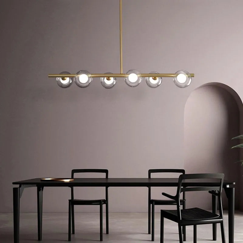 Zesty Linear Pendant Light - Lamp Copper