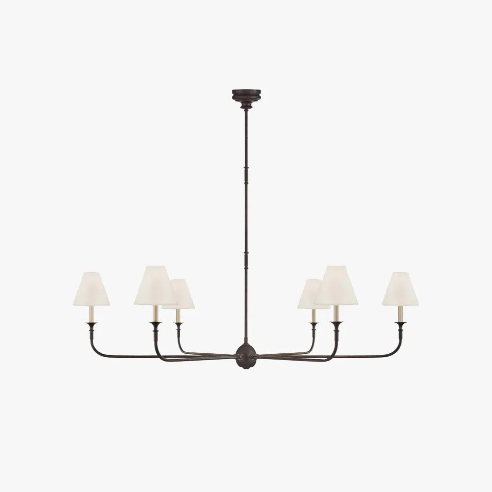 Silva Vintage Retro Metal Elegant Chandeliers Living Room - Lamp Copper