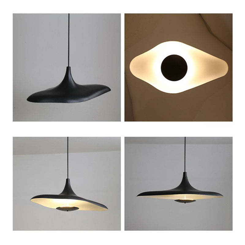 Arisha Modern Minimalist ResinCreative Pendant Light, Black/White - Lamp Copper