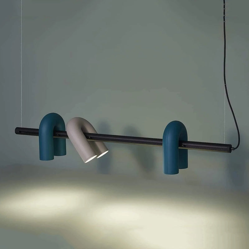 Arisha Modern Pendant Light Linear With 3 U-Shaped Light - Lamp Copper