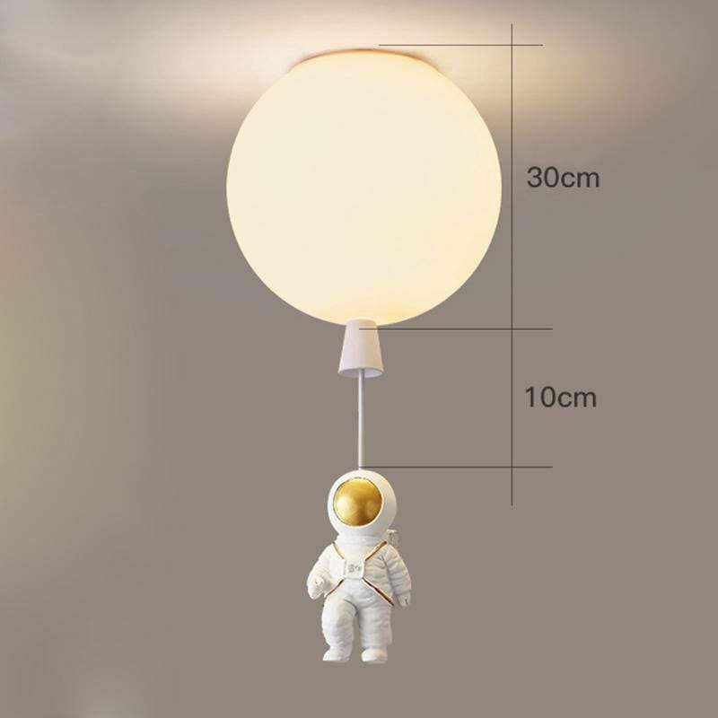 Aria Astronaut Balloon Flush Mount Ceiling Light, L 20/25/30/35cm - Lamp Copper