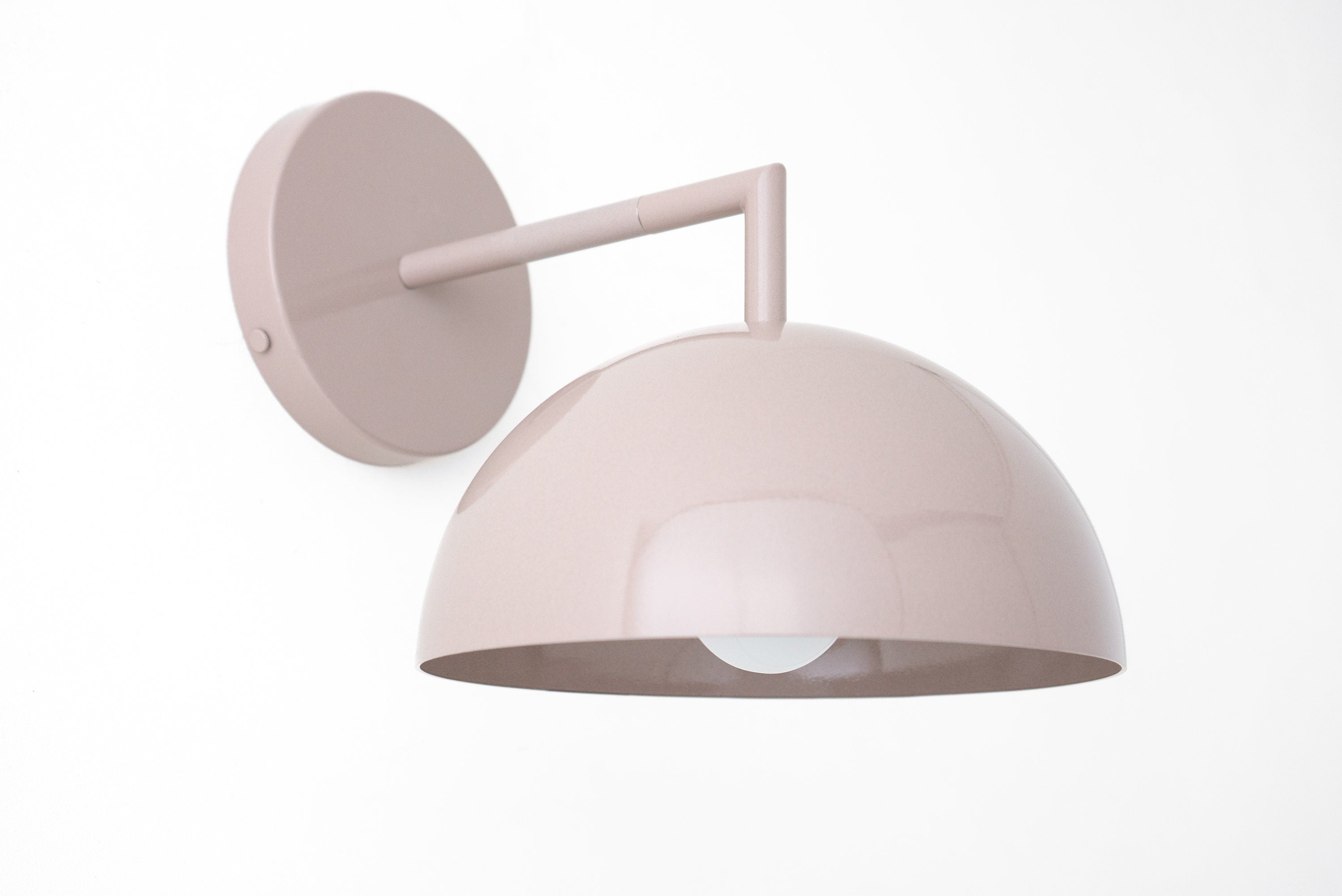 Chroma Minimalist Metal  Dome Sconce