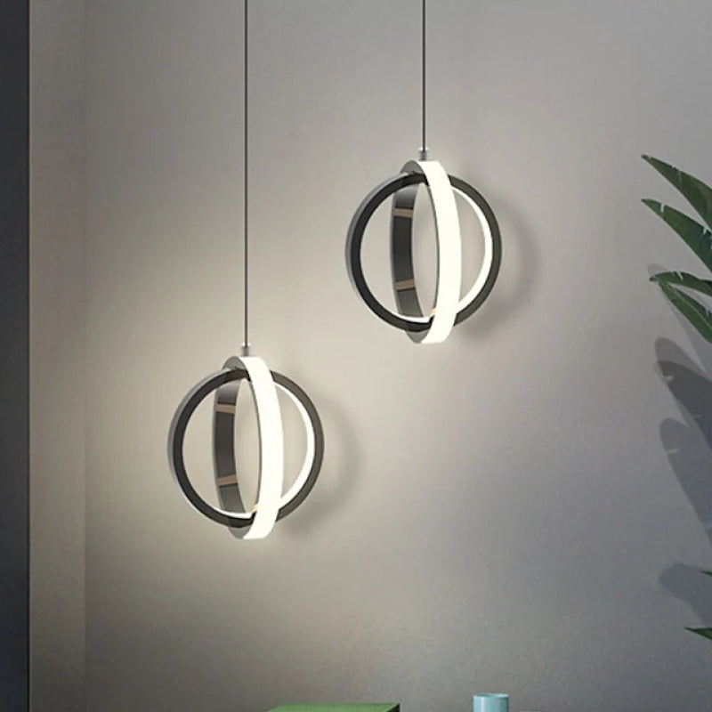 Kristy Pendant Light Spherical Modern, Metal, Black/Gold, Kitchen - Lamp Copper