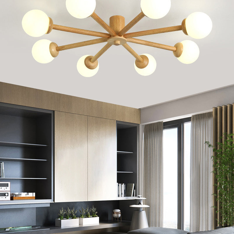 Muto Ceiling Light, Dimmable 6/8 Head - Lamp Copper
