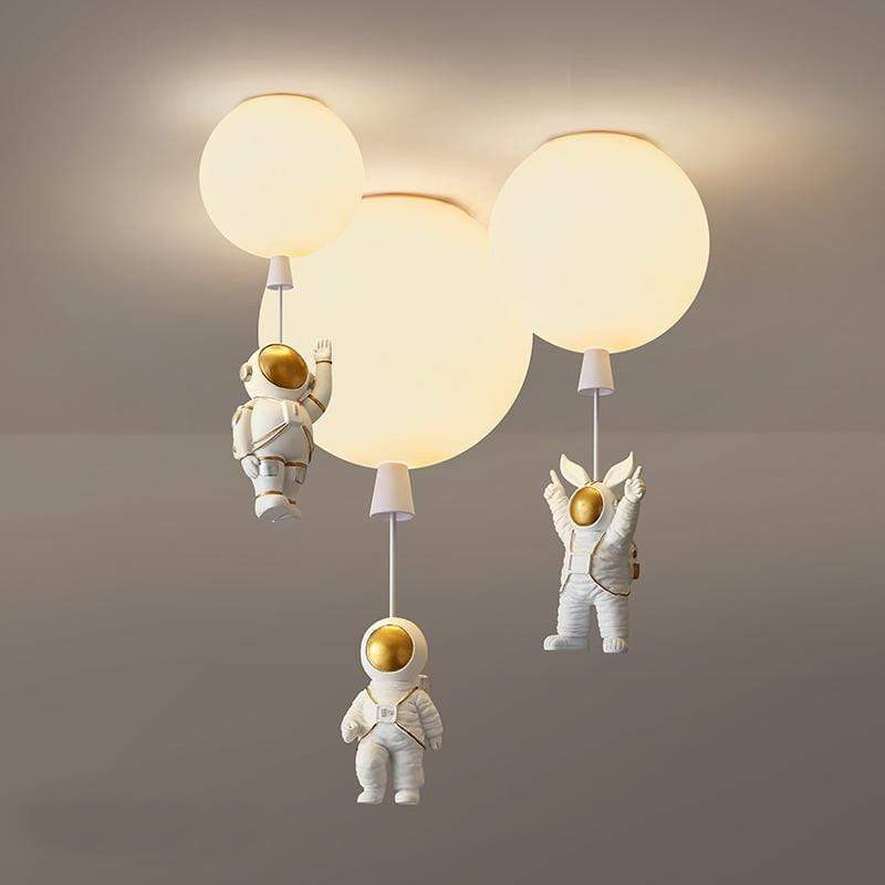Aria Astronaut Balloon Flush Mount Ceiling Light, L 20/25/30/35cm - Lamp Copper