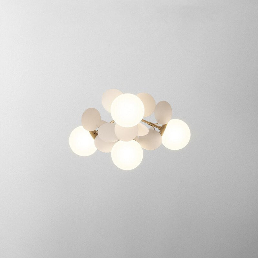 Nexen Multicolored Flower Branch Chandelier Living Room - Lamp Copper