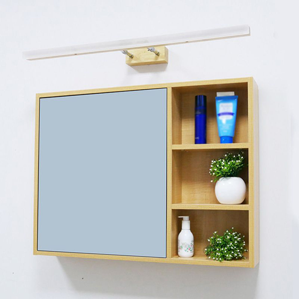 Muto Classic Wood Stretchable Mirror Vanity Bathroom Wall Lamp - Lamp Copper