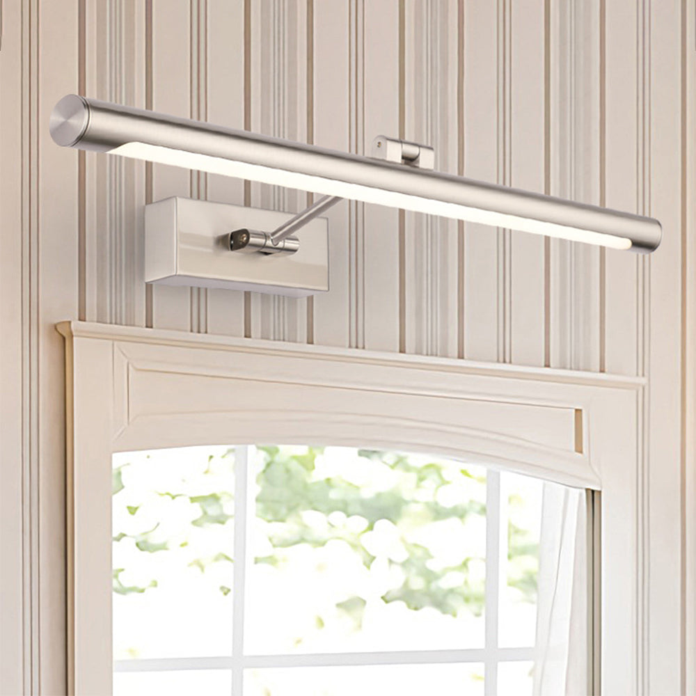 Arisha Modern Linear Metal/Acrylic Wall Lamp, Champagne Gold - Lamp Copper