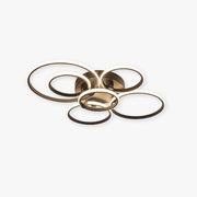 Arisha LED Ceiling Light Circle Ring, Black & White - Lamp Copper