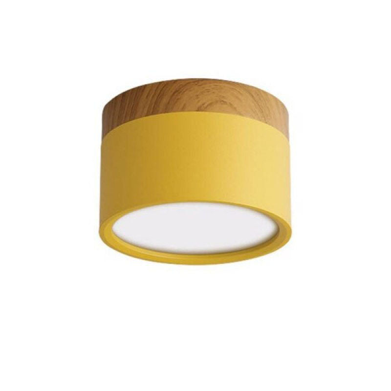 Jojo Cylindrical Flush Mount Ceiling Light - Lamp Copper
