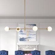 Xenuli Minimalist Opal Glass Pendant Light - Lamp Copper