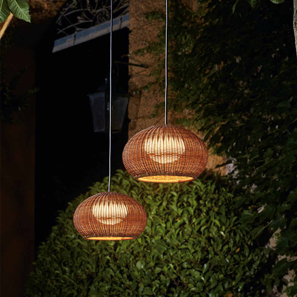 Ray Modern Lantern Pendant Light, Metal/Acrylic, Beige/Coffee - Lamp Copper