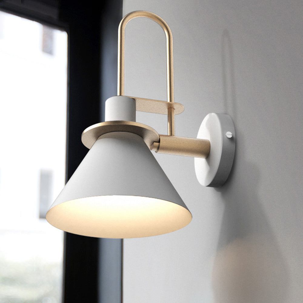 Valentina Vintage Horn Shape Metal Wall Lamp, Living room/Bedroom/Bathroom - Lamp Copper