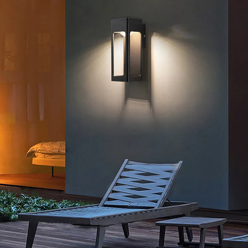 Solith Modern Waterproof Minimalist Geometric Outdoor Wall Light - Lamp Copper