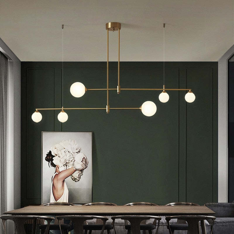 Valentina Modern Golden Bubble Copper Pendant Light - Lamp Copper