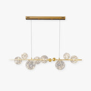 Valentina Art Deco Luminous Sphere Cluster Glass Pendant Light - Lamp Copper
