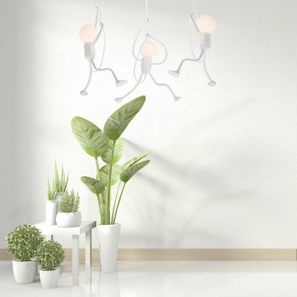 Miro Retro Modern Iron Man Pendant Light, Black - Lamp Copper