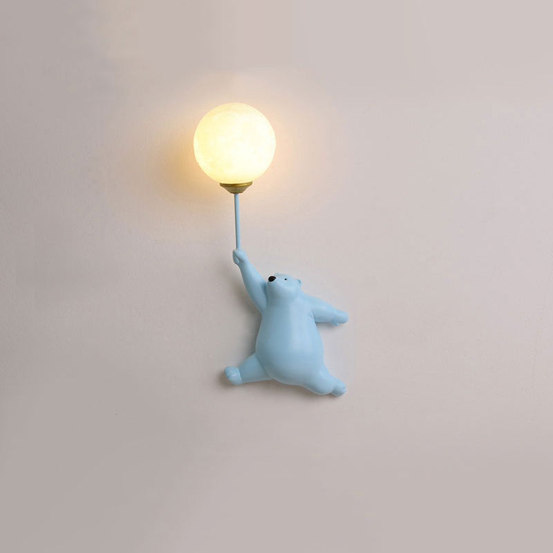 Bear Balloon Wall Reading Lamp - Lamp Copper