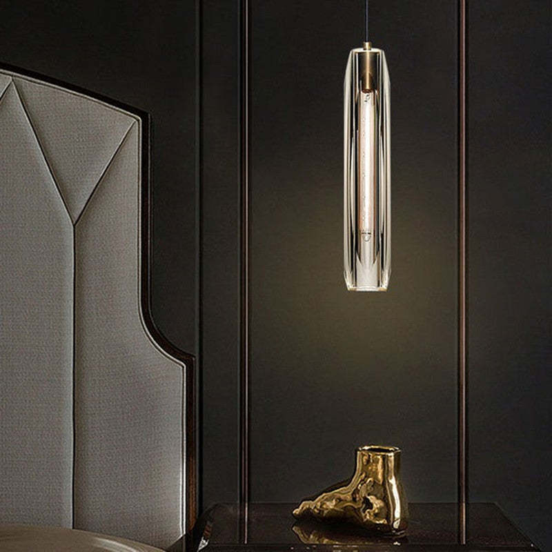 June Brass Designer Glass Pendant Lamp Smoky - Lamp Copper